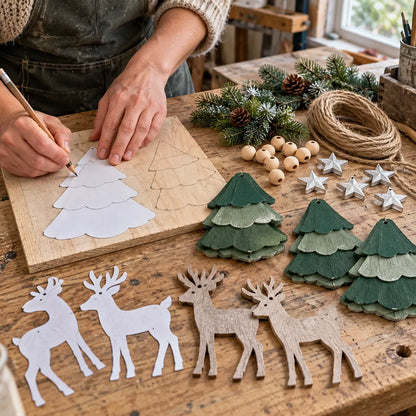 🎄✨ Lighted Woodland Christmas Garland – Enchanting Evergreen Holiday Décor with a Warm Festive Glow