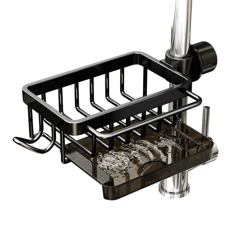 💦Sink Organizer Rack,Hanging Faucet Drain Rack