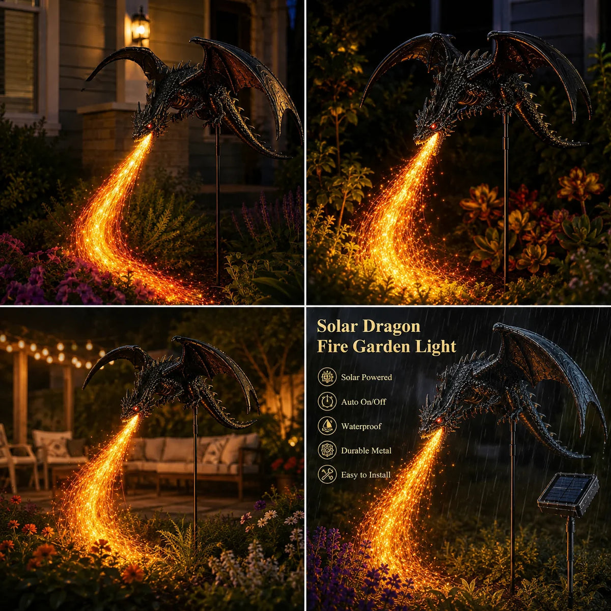 🐉Solar Dragon Fire Garden Light