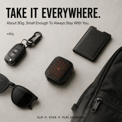 🔊 2026 New Magnetic Clip-On Bluetooth Speaker | IPX7 Waterproof, TWS Stereo & Ultra-Light Wearable Design