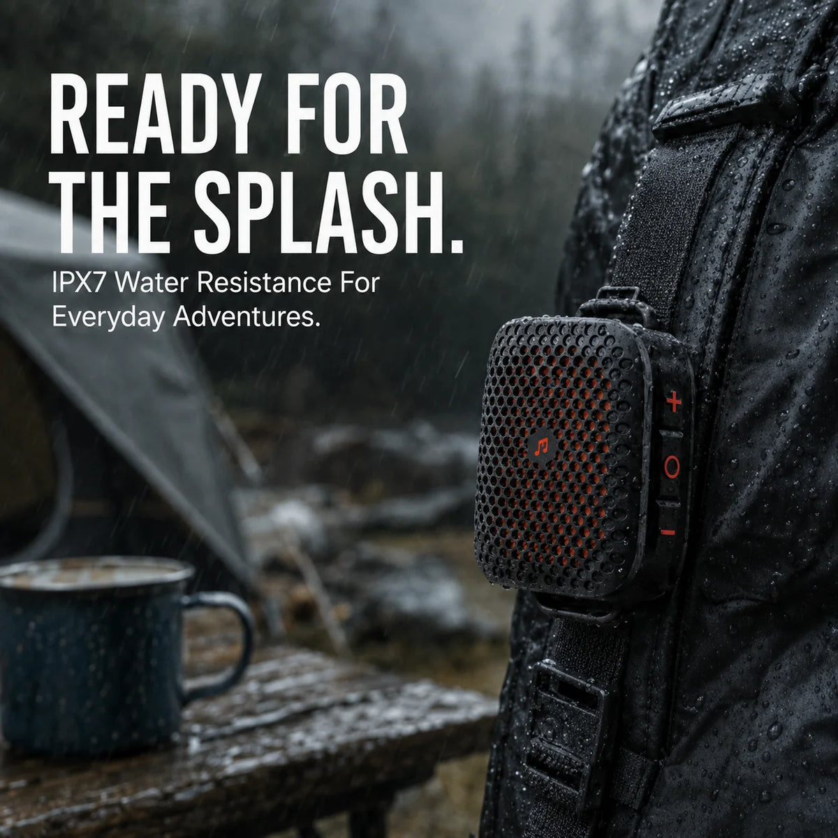 🔊 2026 New Magnetic Clip-On Bluetooth Speaker | IPX7 Waterproof, TWS Stereo & Ultra-Light Wearable Design
