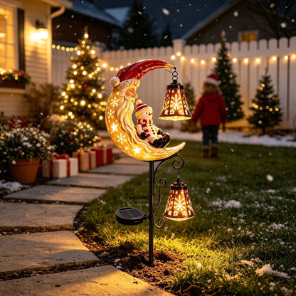 🔥Solar Christmas Crescent Garden Light 🎄✨