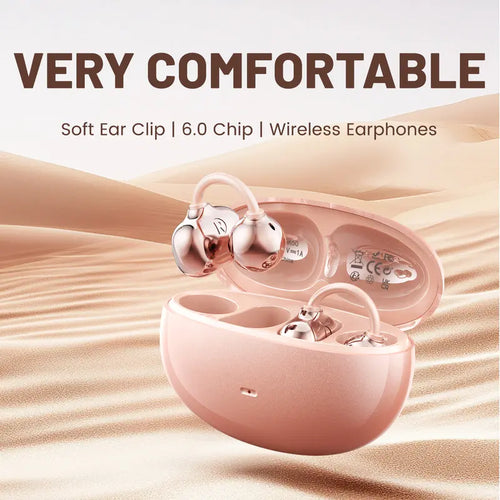 🎧 Open-Ear Clip-On Wireless Earbuds