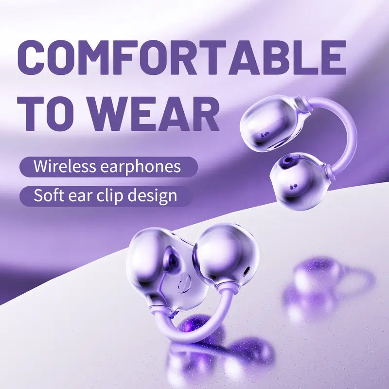 🎧 Open-Ear Clip-On Wireless Earbuds