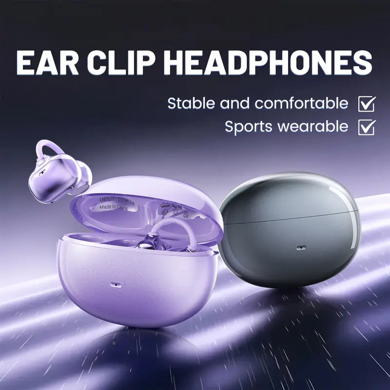🎧 Open-Ear Clip-On Wireless Earbuds
