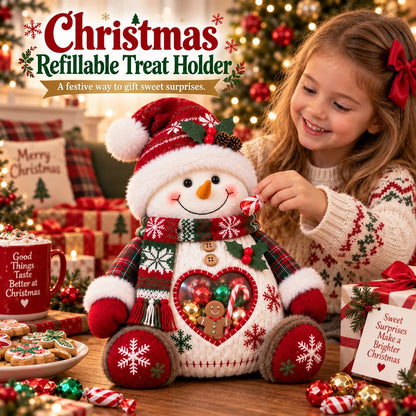 ⏰LAST DAY 50% OFF 💯🎅 Refillable Christmas Figurine Treat Holder