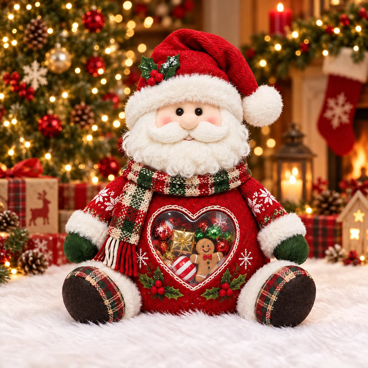 ⏰LAST DAY 50% OFF 💯🎅 Refillable Christmas Figurine Treat Holder