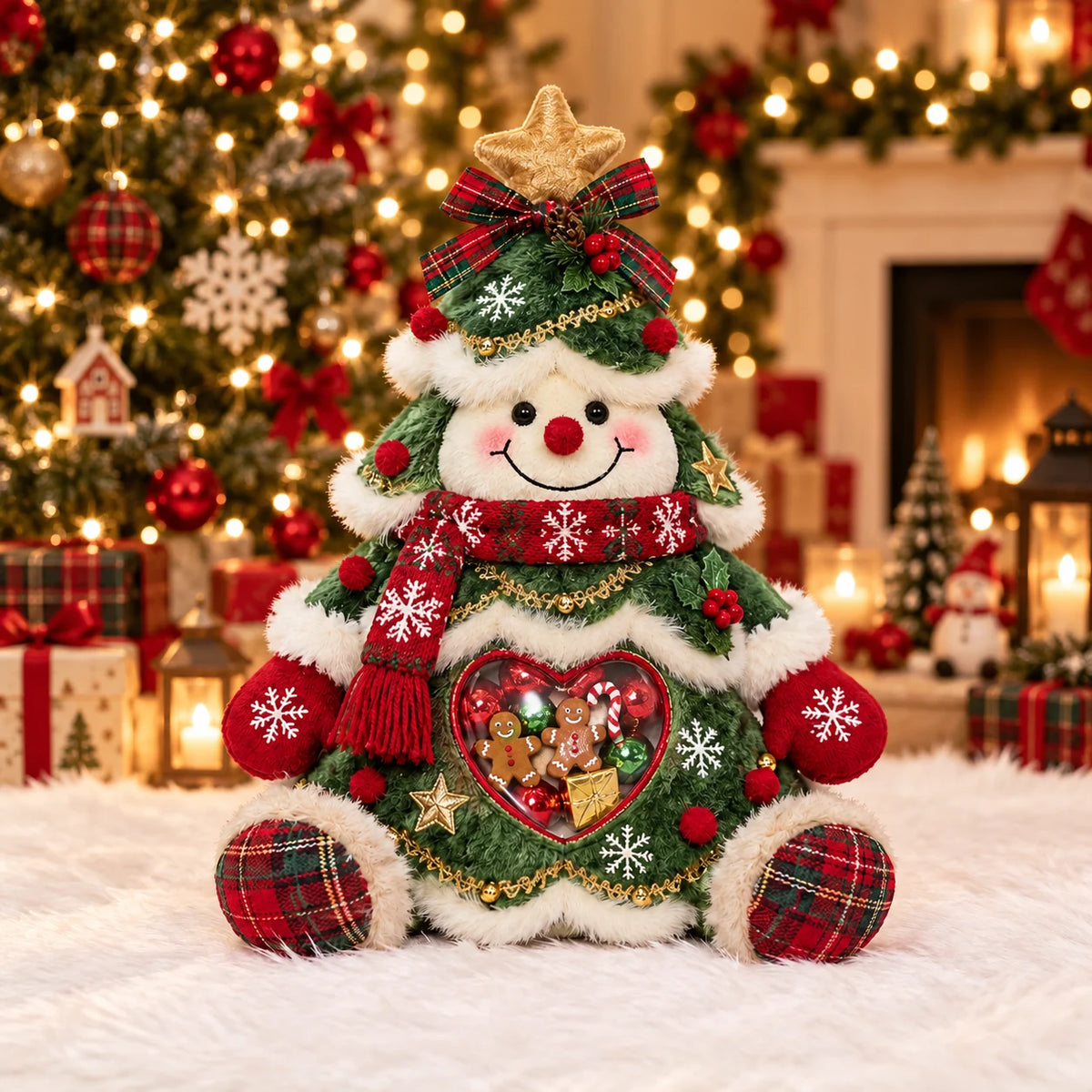 ⏰LAST DAY 50% OFF 💯🎅 Refillable Christmas Figurine Treat Holder