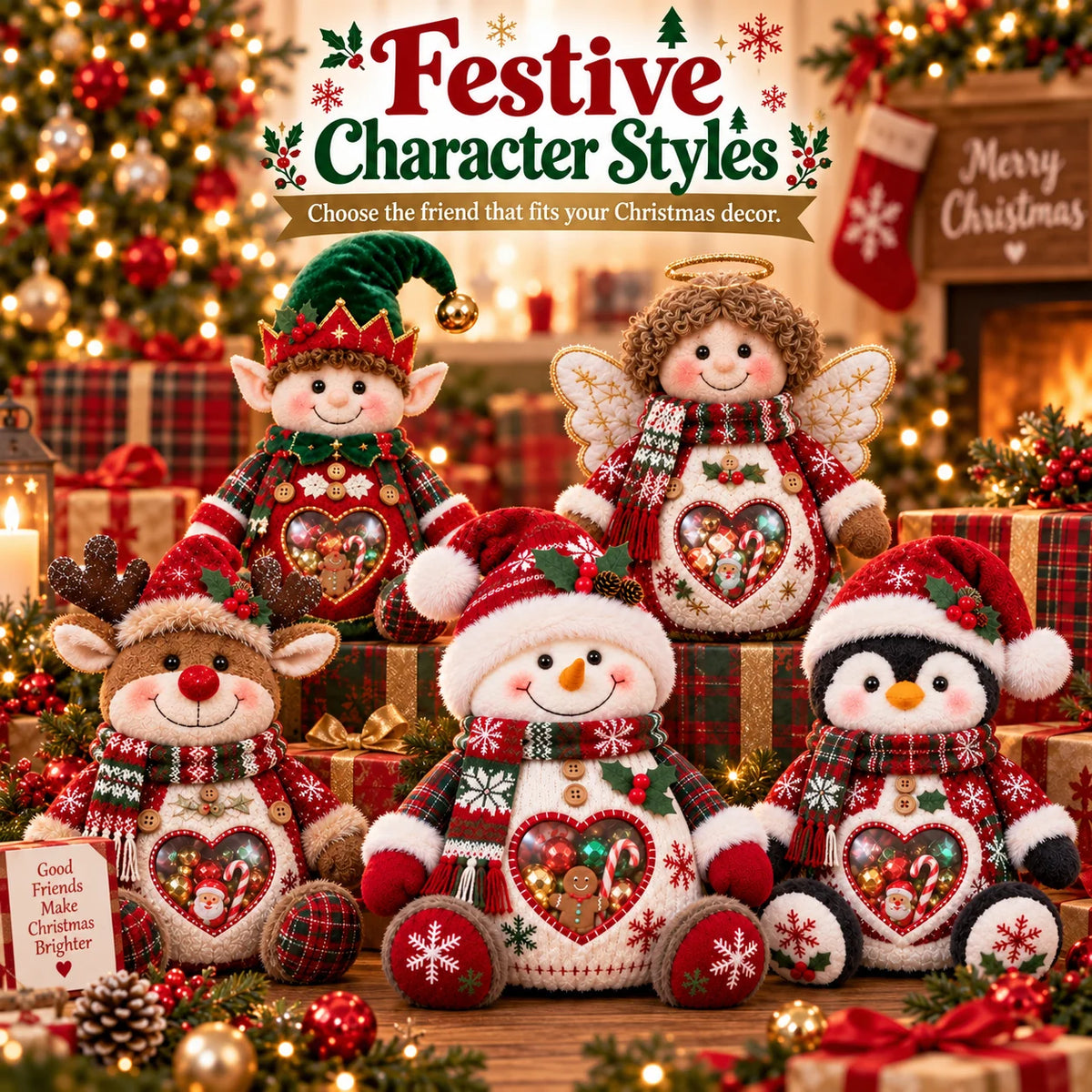 ⏰LAST DAY 50% OFF 💯🎅 Refillable Christmas Figurine Treat Holder