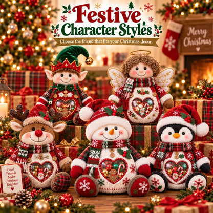 ⏰LAST DAY 50% OFF 💯🎅 Refillable Christmas Figurine Treat Holder