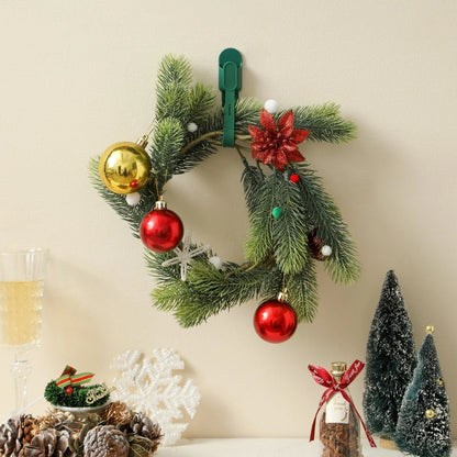⏰🎄 Silicone Christmas Wreath Ties & Traceless Hooks – Reusable, Damage-free Holiday Decor Hanging Kit ✨
