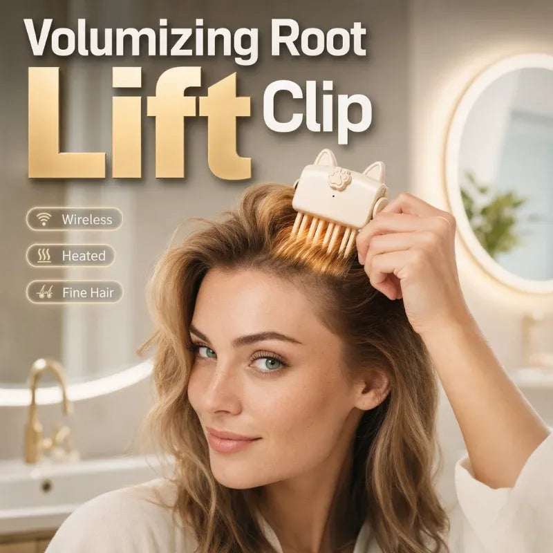 🎉 48K+ Sold 💇 Wireless Heated Root Volumizing Comb – Portable Hair Lifter for Flat & Fine Hair