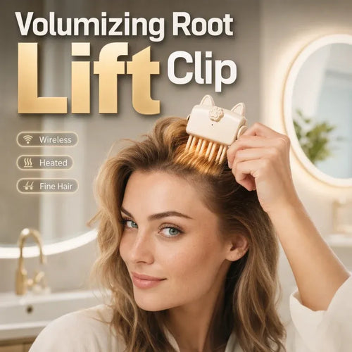 🎉 48K+ Sold 💇 Wireless Heated Root Volumizing Comb – Portable Hair Lifter for Flat & Fine Hair