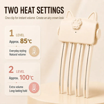 🎉 48K+ Sold 💇 Wireless Heated Root Volumizing Comb – Portable Hair Lifter for Flat & Fine Hair
