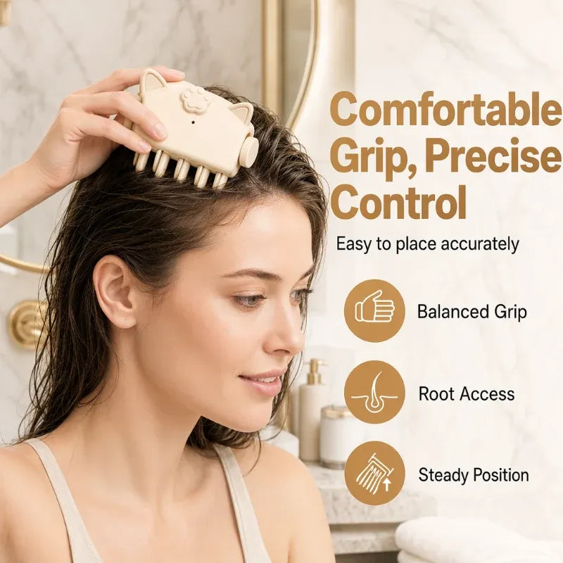 🎉 48K+ Sold 💇 Wireless Heated Root Volumizing Comb – Portable Hair Lifter for Flat & Fine Hair