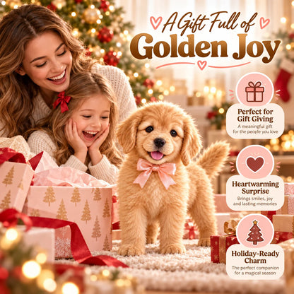 🎄 49% OFF 🐕 Realistic Robotic Golden Retriever Puppy – Interactive Electronic Pet Dog with Lifelike Movements and Adorable Charm