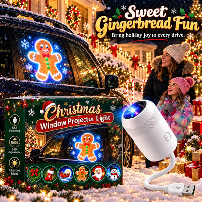🎅 Christmas Car Projector Lights ✨ Festive Holiday LED Lighting for Your Car
