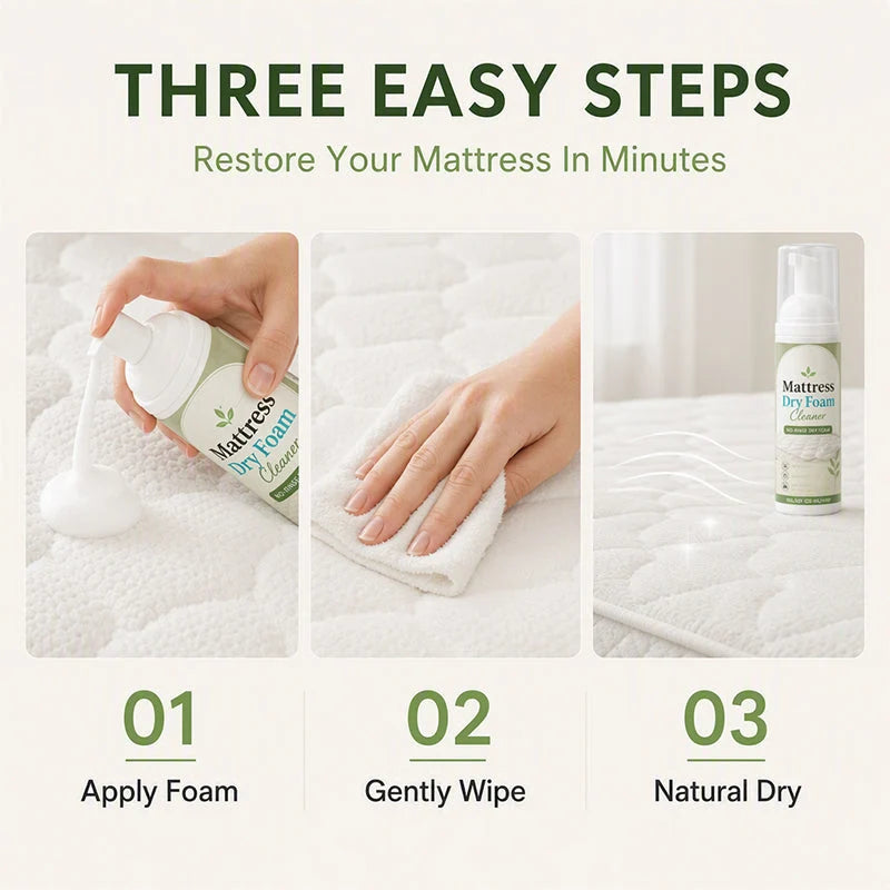 🔥 Last Day 49% OFF – Powerful Foam Cleaner for Mattresses & Upholstery | Deep Clean Without Rinsing 🛏️✨