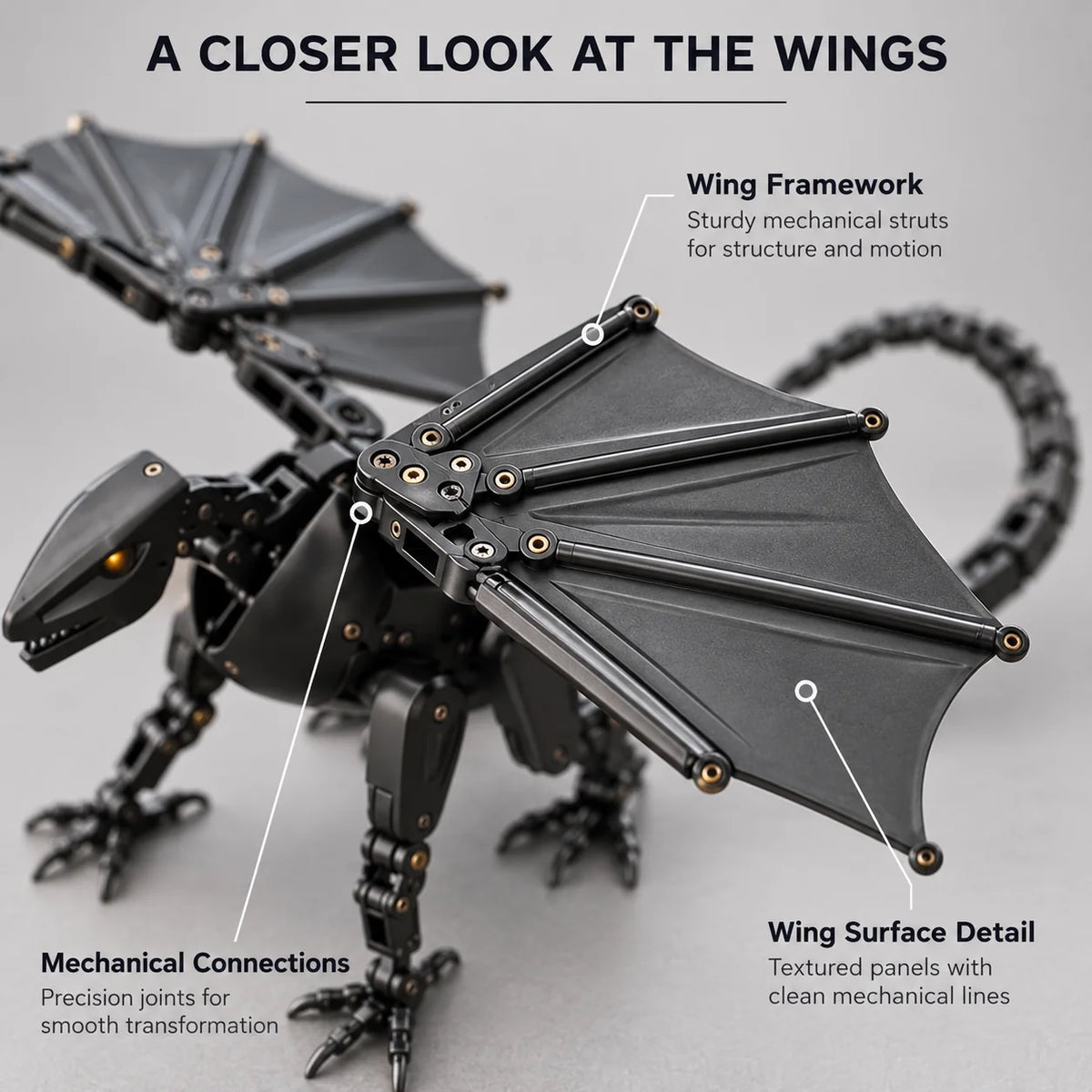 🐉 DragonMorph – Transforming Mechanical Dragon Egg Toy with Folding Wings & Intricate Armor Details 🥚⚙️