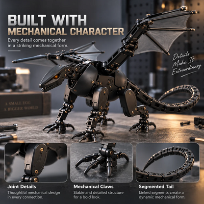 🐉 DragonMorph – Transforming Mechanical Dragon Egg Toy with Folding Wings & Intricate Armor Details 🥚⚙️