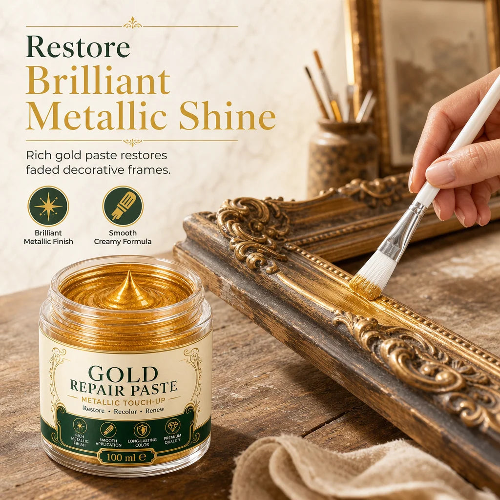 ✨Gold Metallic Refinishing Repair Paste- Home Decor Restoration Kit 🎨