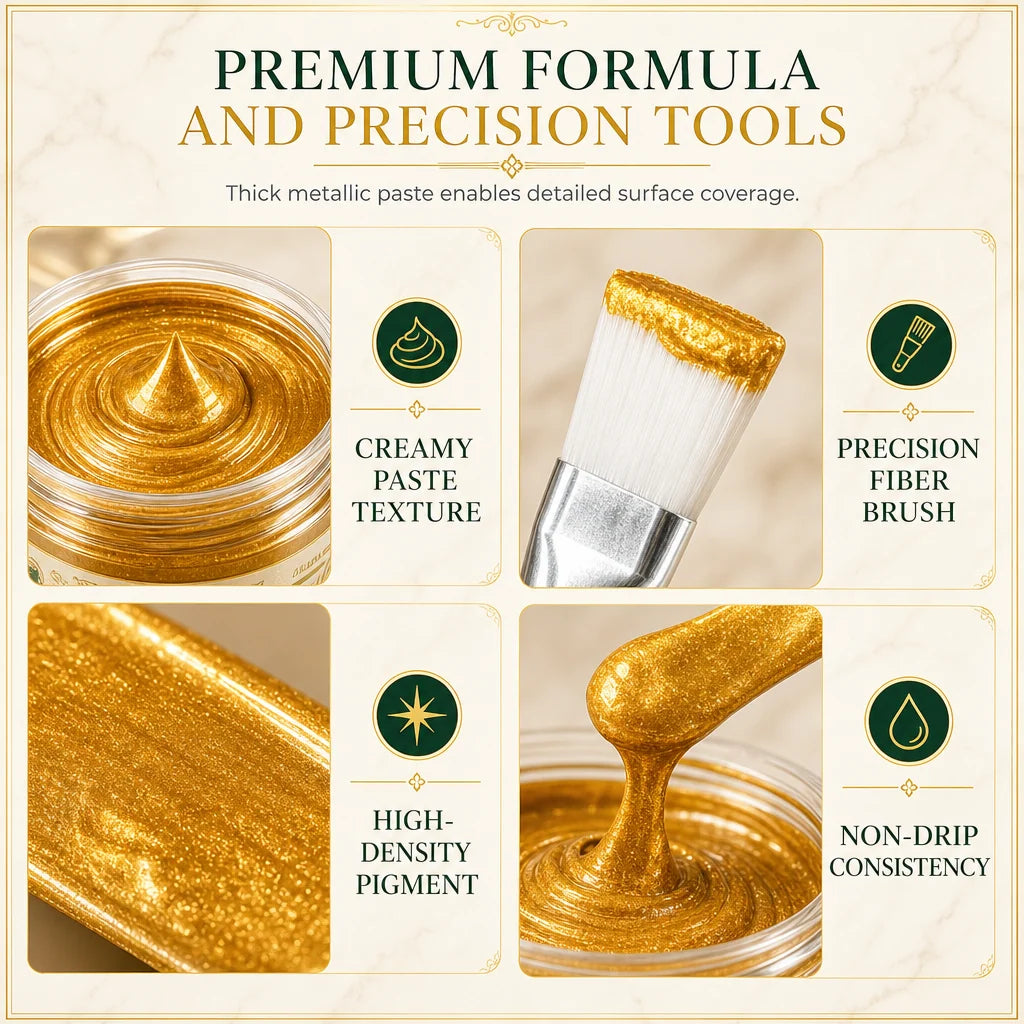 ✨Gold Metallic Refinishing Repair Paste- Home Decor Restoration Kit 🎨