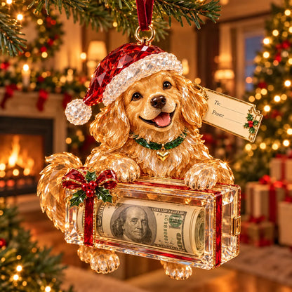 🎄✨2026 Crystal-Style Christmas Money Holder Ornaments – 20 Festive Designs with Gift Tags