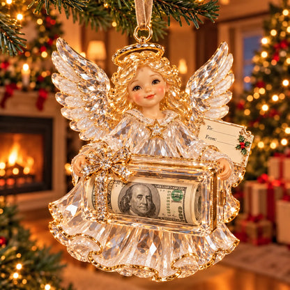 🎄✨2026 Crystal-Style Christmas Money Holder Ornaments – 20 Festive Designs with Gift Tags
