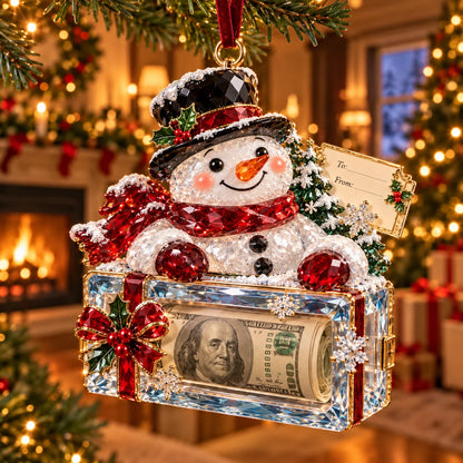 🎄✨2026 Crystal-Style Christmas Money Holder Ornaments – 20 Festive Designs with Gift Tags