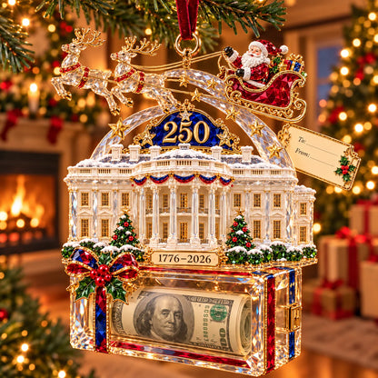 🎄✨2026 Crystal-Style Christmas Money Holder Ornaments – 20 Festive Designs with Gift Tags