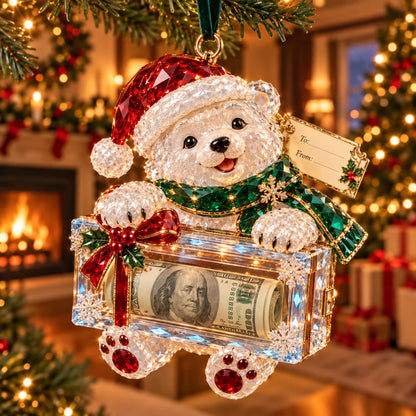 🎄✨2026 Crystal-Style Christmas Money Holder Ornaments – 20 Festive Designs with Gift Tags