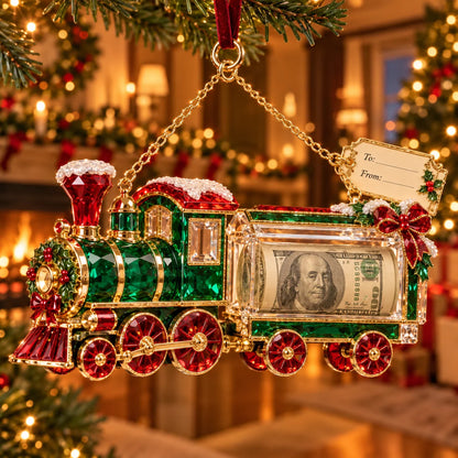 🎄✨2026 Crystal-Style Christmas Money Holder Ornaments – 20 Festive Designs with Gift Tags