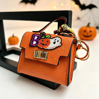 🎀 Cute Mini Leather Bag Keychain – Chic & Colorful Bag Charm ✨