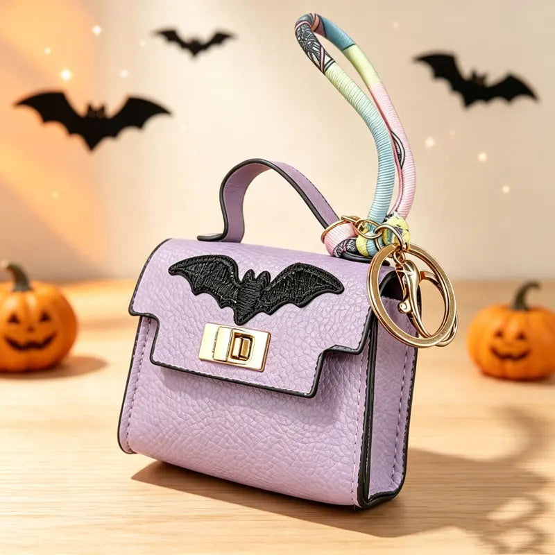 🎀 Cute Mini Leather Bag Keychain – Chic & Colorful Bag Charm ✨