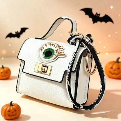 🎀 Cute Mini Leather Bag Keychain – Chic & Colorful Bag Charm ✨