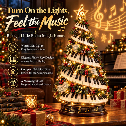🎹🎄 Lighted Musical Piano Christmas Tree – Magical Holiday Decor ✨