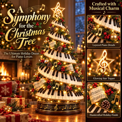 🎹🎄 Lighted Musical Piano Christmas Tree – Magical Holiday Decor ✨