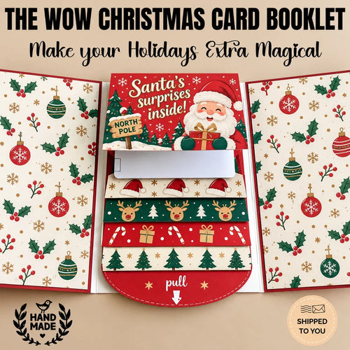 ⏰2026 New 🎅💳 Waterfall Christmas Gift Card Booklet ✨