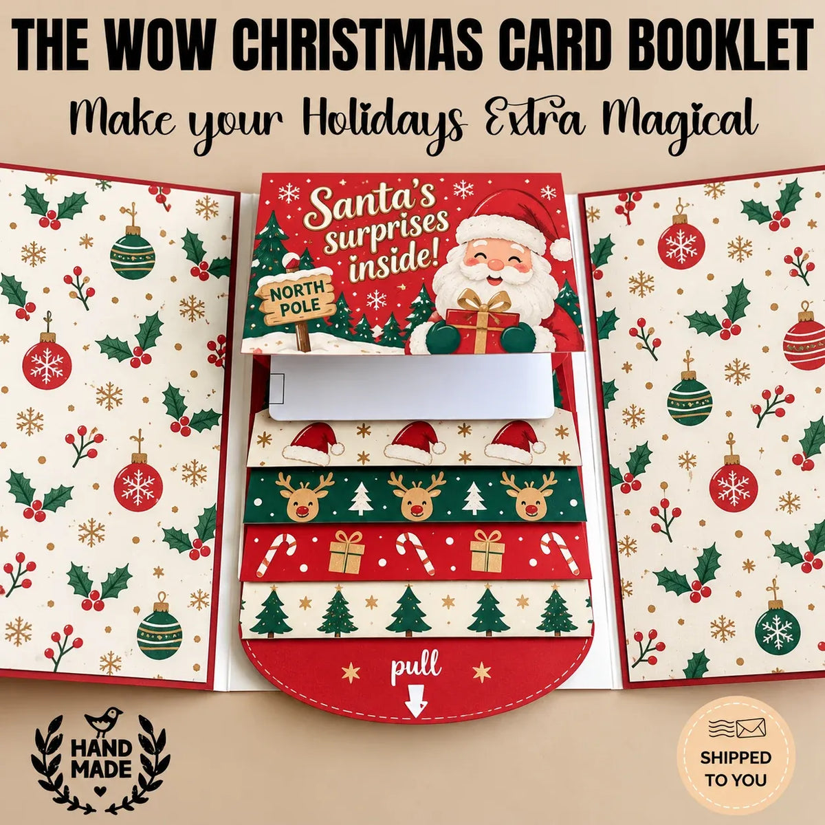 🎅💳 Holiday Gift Card Booklet (4-Pack) – The Waterfall Christmas Surprise ✨