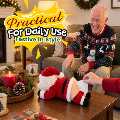 🎅 Funny Santa Butt Tissue Box – Hilarious Christmas Novelty Décor & Gift