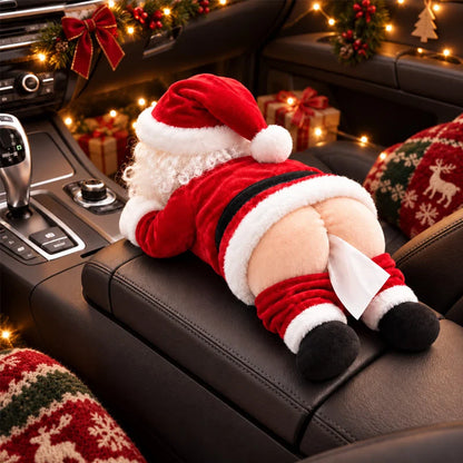 🎅 Funny Santa Butt Tissue Box – Hilarious Christmas Decoration & Novelty Gift for Holiday Laughs 😂