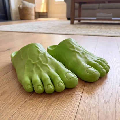 🔥 Last Day 49% OFF 🔥 Barefoot Prank Slippers – Hilarious Realistic Barefoot Illusion Slippers | Funny Gag Gift 😂