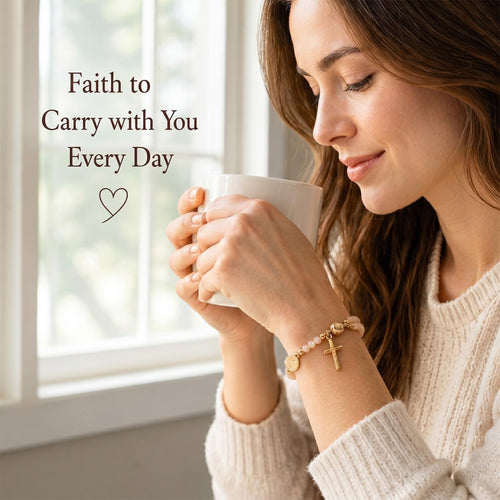 🔥🔥 ✝️Handcrafted rosary bracelets -  A Warm Companion for Your Faith Journey📿