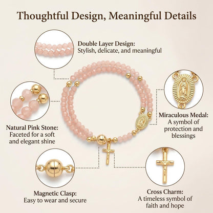 🔥🔥 ✝️Handcrafted rosary bracelets -  A Warm Companion for Your Faith Journey📿