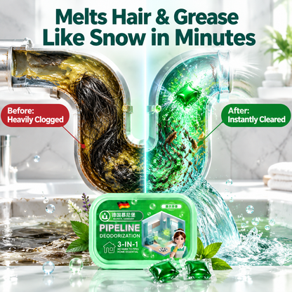 Bio-Enzyme Drain Cleaning Pods – Odor Control & Pipe Care for Kitchen, Bathroom & Toilet