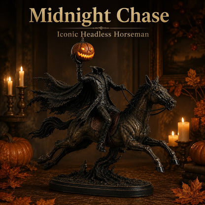 🏇 Headless Horseman Halloween Statue – Midnight Chase Outdoor Spooky Decor