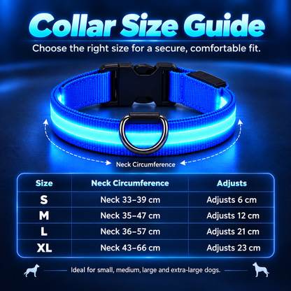 💡✨Rechargeable LED Dog Harness & Collar🐕‍🦺Light-Up Night Walking Gear