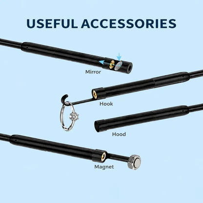 🔍 📱1920×1440 HD Endoscope Camera – 3.5M Semi-Rigid Cable, 8 Adjustable LED Lights & IP67 Waterproof Probe