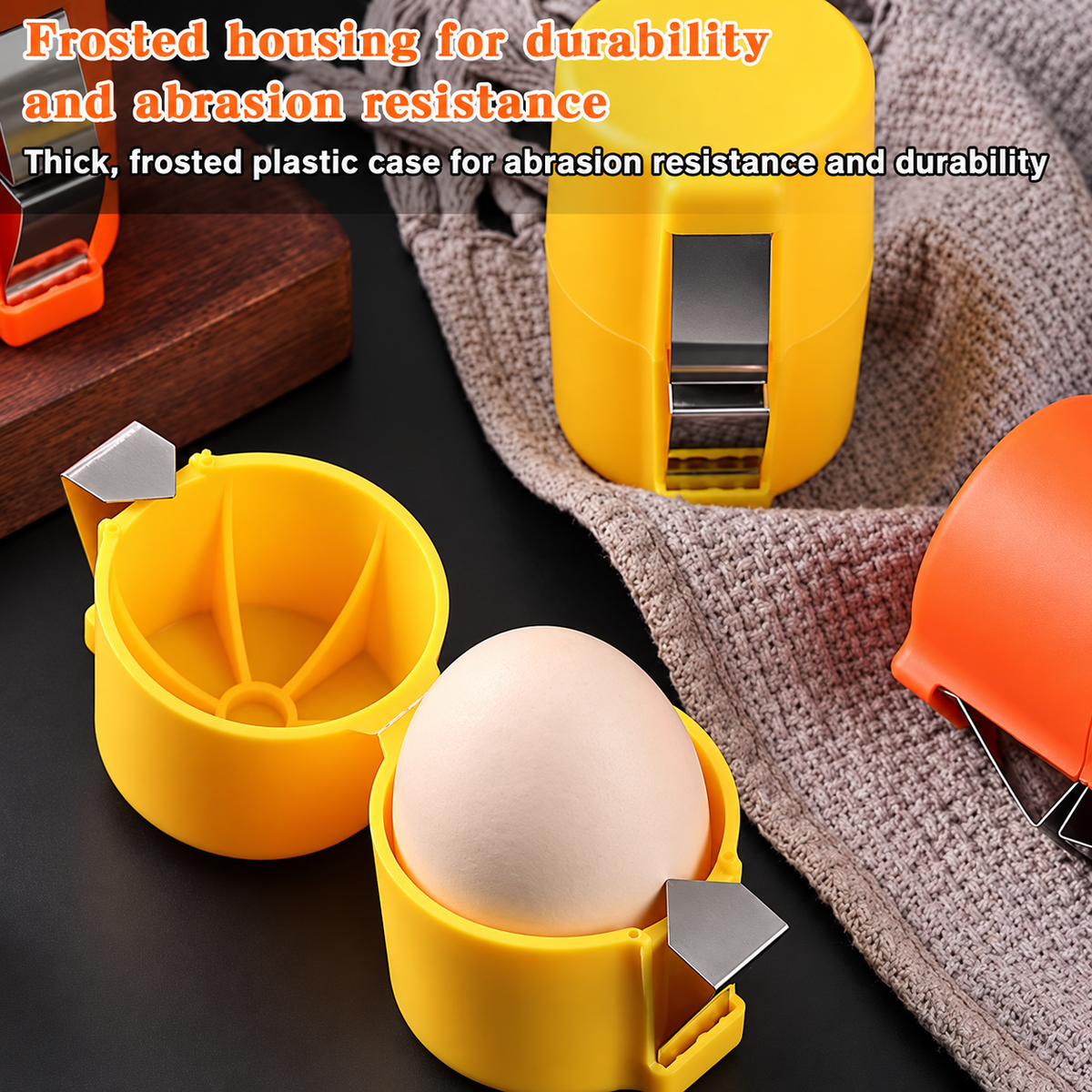Efficient Egg Cracking Tool, Handy Egg Separator - 2Pack