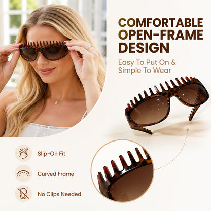🔥Last Day 49% OFF🕶️2-In-1 Tortoiseshell Headband Sunglasses